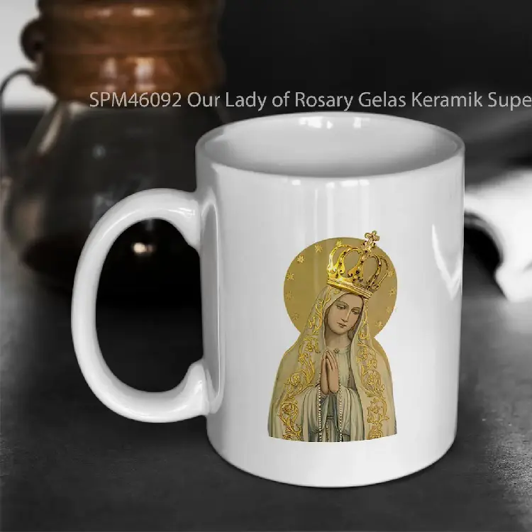 SPM46092 Our Lady of Rosary Gelas Keramik Supermug