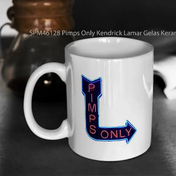 SPM46128 Pimps Only Kendrick Lamar Gelas Keramik Supermug
