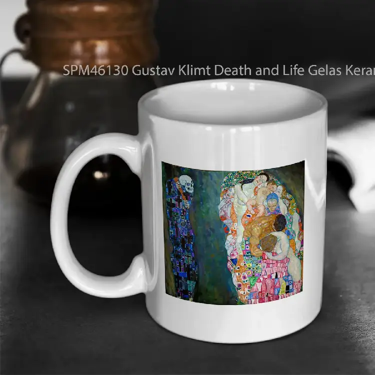 SPM46130 Gustav Klimt Death and Life Gelas Keramik Supermug