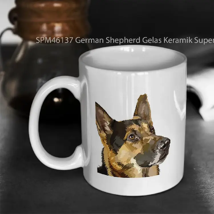 SPM46137 German Shepherd Gelas Keramik Supermug