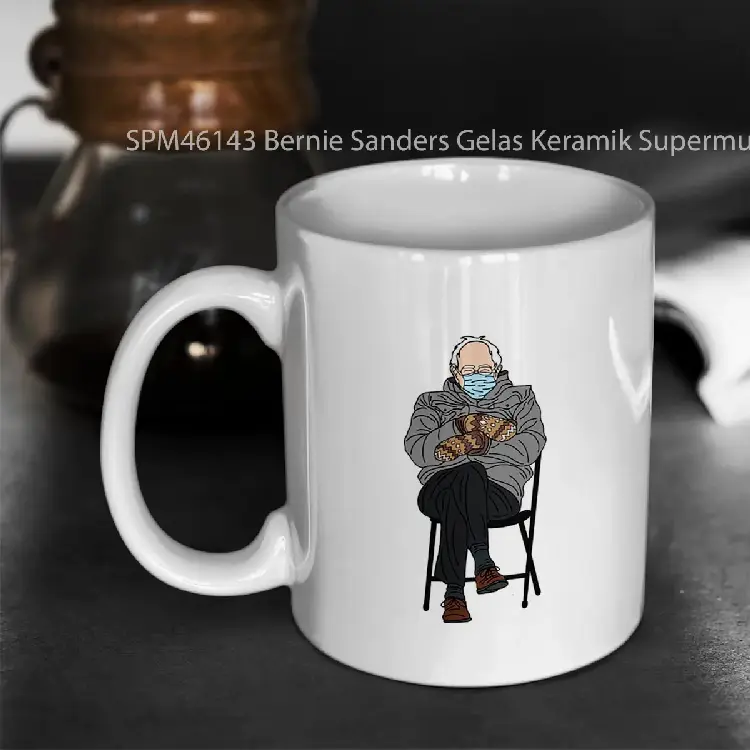 SPM46143 Bernie Sanders Gelas Keramik Supermug
