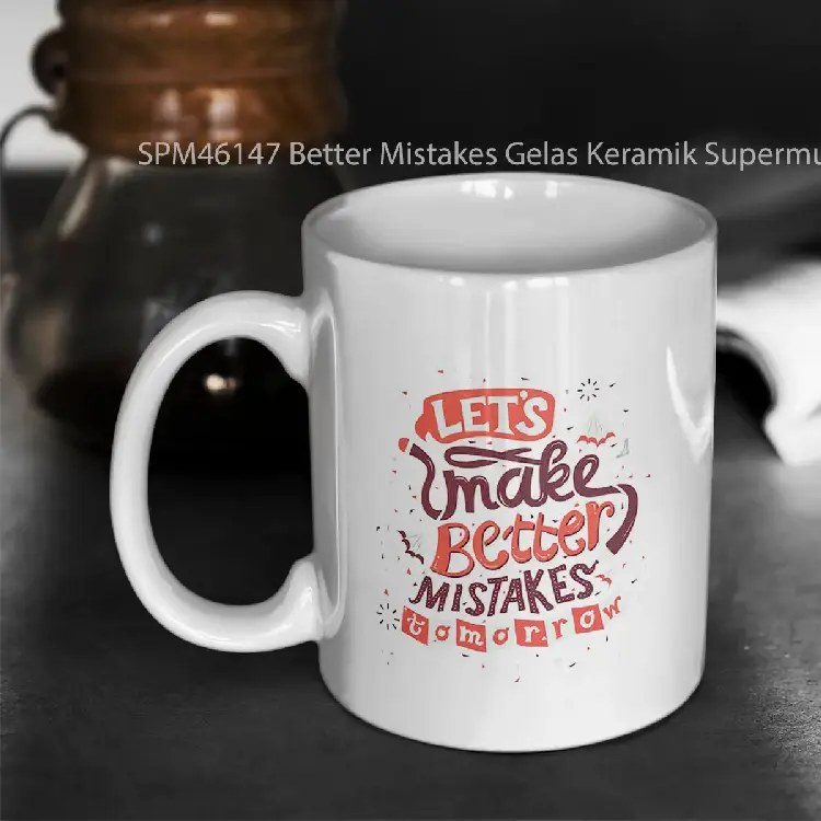 SPM46147 Better Mistakes Gelas Keramik Supermug