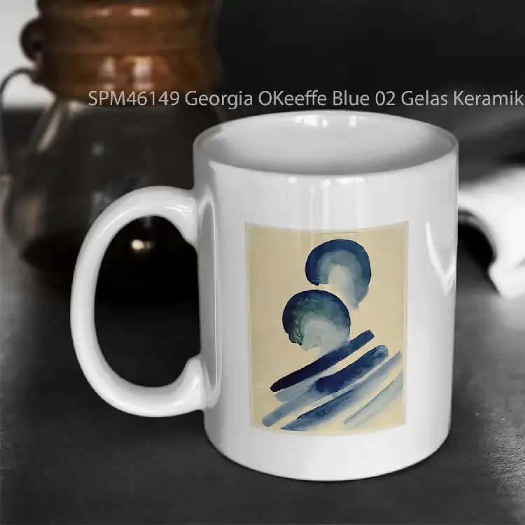 SPM46149 Georgia OKeeffe Blue 02 Gelas Keramik Supermug