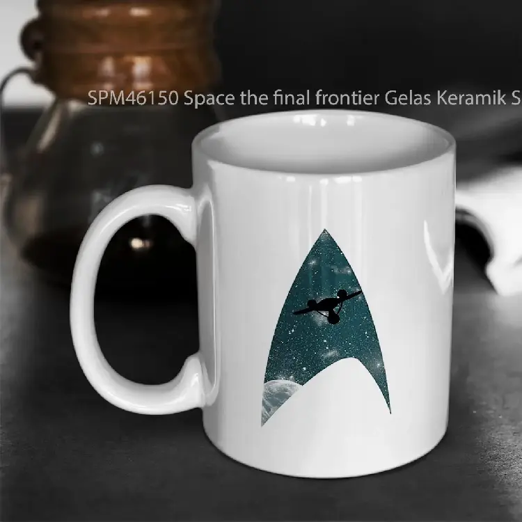 SPM46150 Space the final frontier Gelas Keramik Supermug