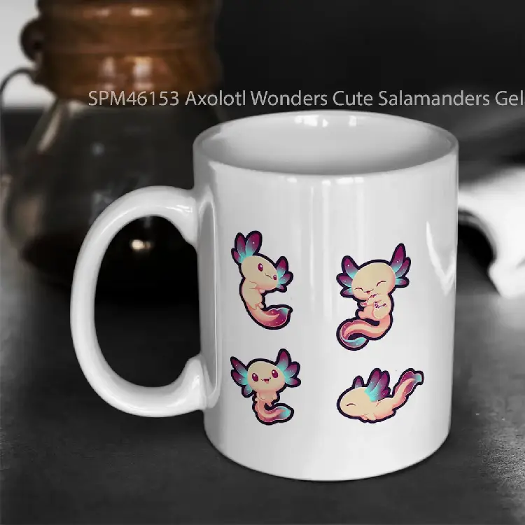 SPM46153 Axolotl Wonders Cute Salamanders Gelas Keramik Supermug