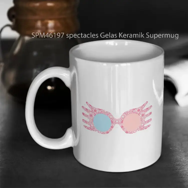 SPM46197 spectacles Gelas Keramik Supermug