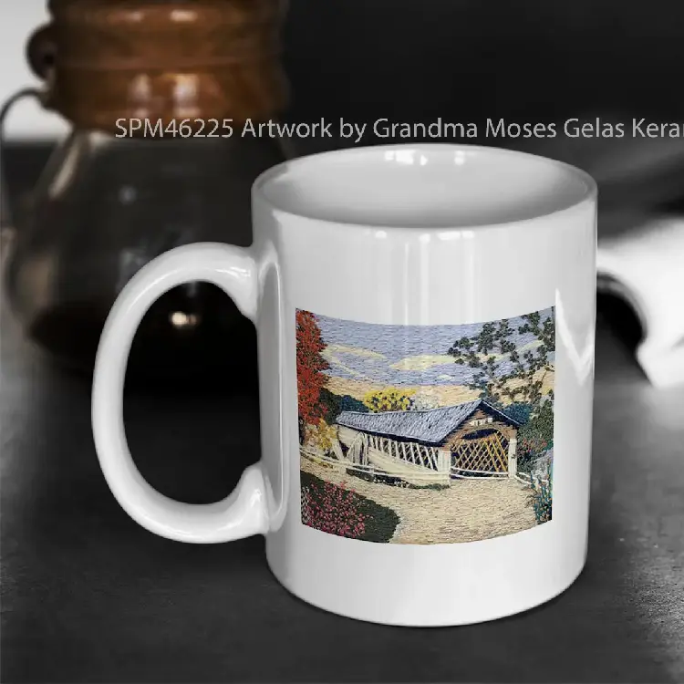 SPM46225 Artwork by Grandma Moses Gelas Keramik Supermug