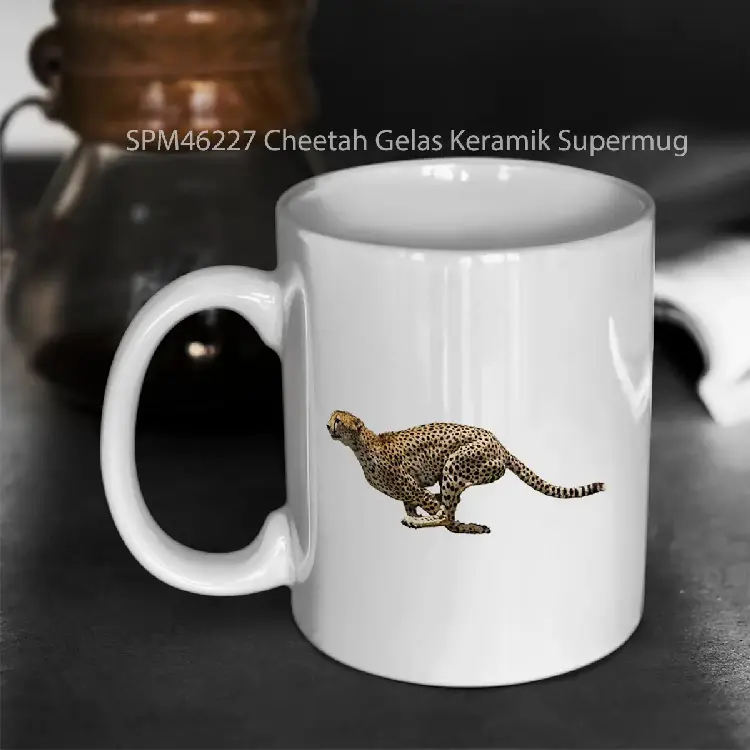 SPM46227 Cheetah Gelas Keramik Supermug