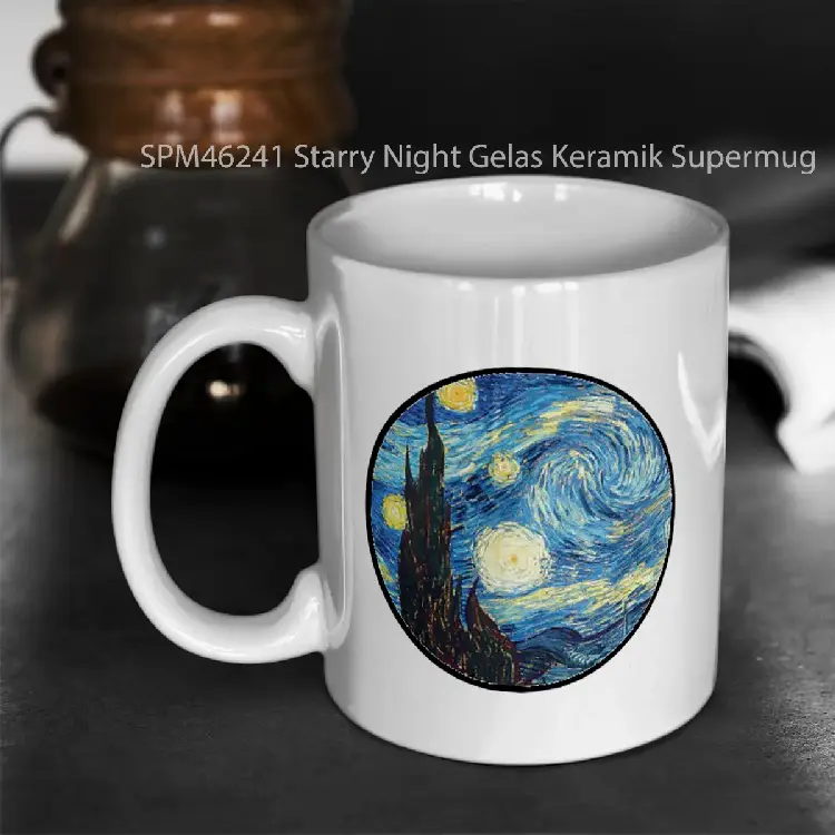 SPM46241 Starry Night Gelas Keramik Supermug