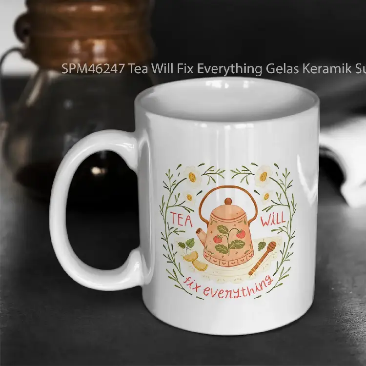 SPM46247 Tea Will Fix Everything Gelas Keramik Supermug