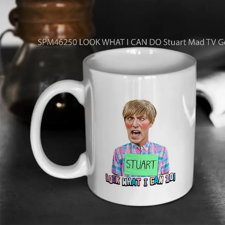 SPM46250 LOOK WHAT I CAN DO Stuart Mad TV Gelas Keramik Supermug