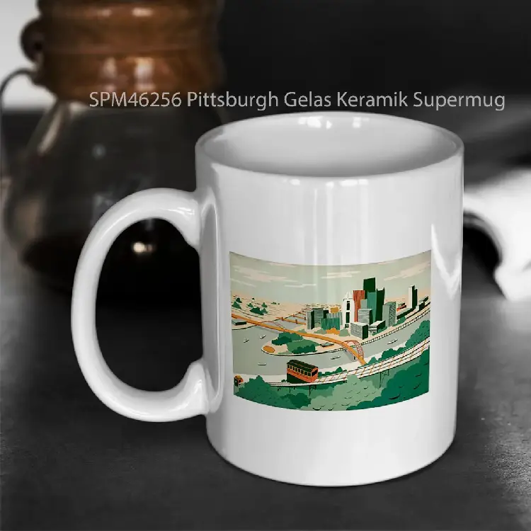SPM46256 Pittsburgh Gelas Keramik Supermug
