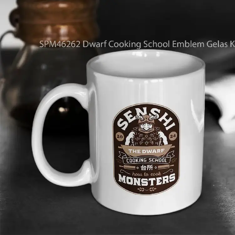 SPM46262 Dwarf Cooking School Emblem Gelas Keramik Supermug