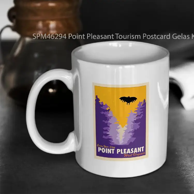 SPM46294 Point Pleasant Tourism Postcard Gelas Keramik Supermug