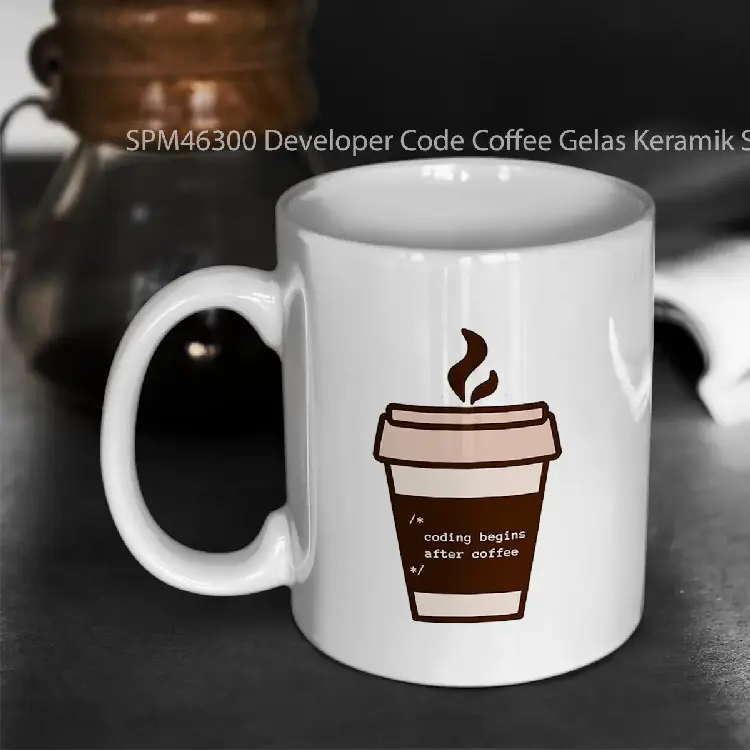 SPM46300 Developer Code Coffee Gelas Keramik Supermug