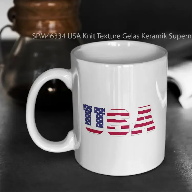 SPM46334 USA Knit Texture Gelas Keramik Supermug
