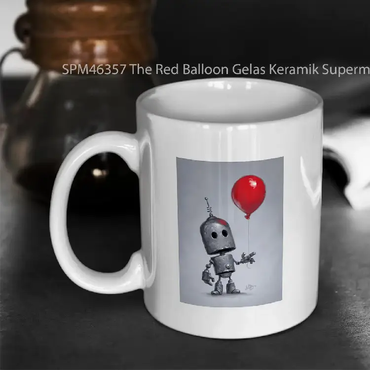 SPM46357 The Red Balloon Gelas Keramik Supermug