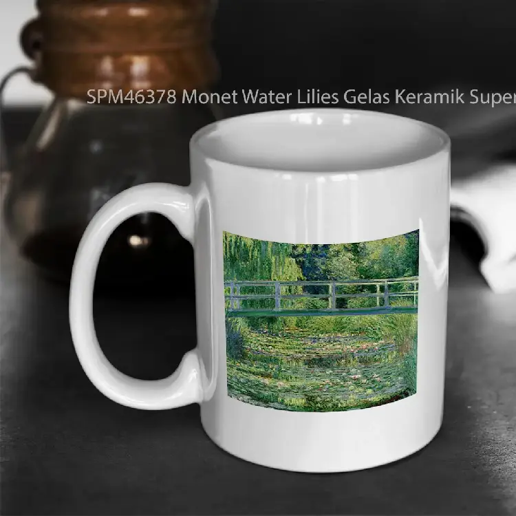 SPM46378 Monet Water Lilies Gelas Keramik Supermug