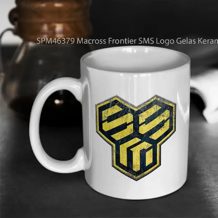 SPM46379 Macross Frontier SMS Logo Gelas Keramik Supermug