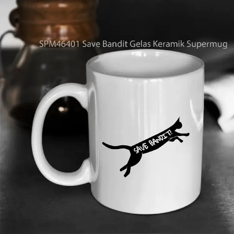 SPM46401 Save Bandit Gelas Keramik Supermug