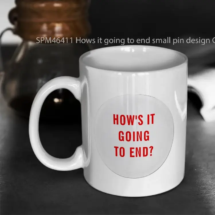 SPM46411 Hows it going to end small pin design Gelas Keramik Supermug