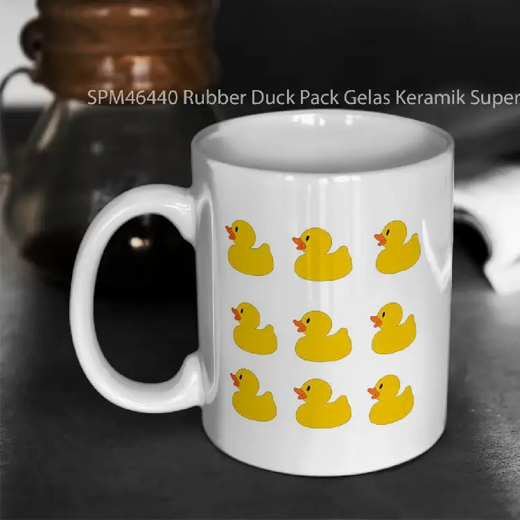 SPM46440 Rubber Duck Pack Gelas Keramik Supermug