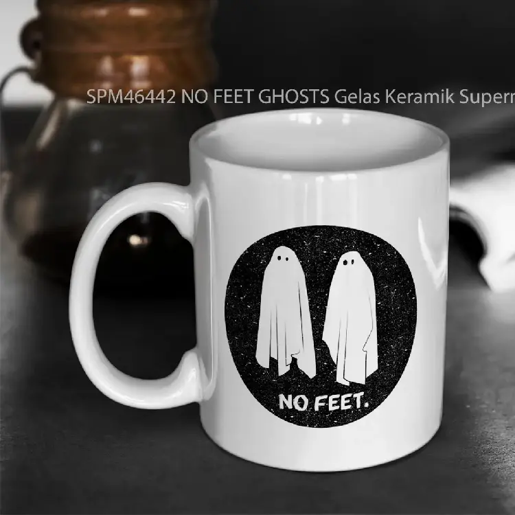 SPM46442 NO FEET GHOSTS Gelas Keramik Supermug