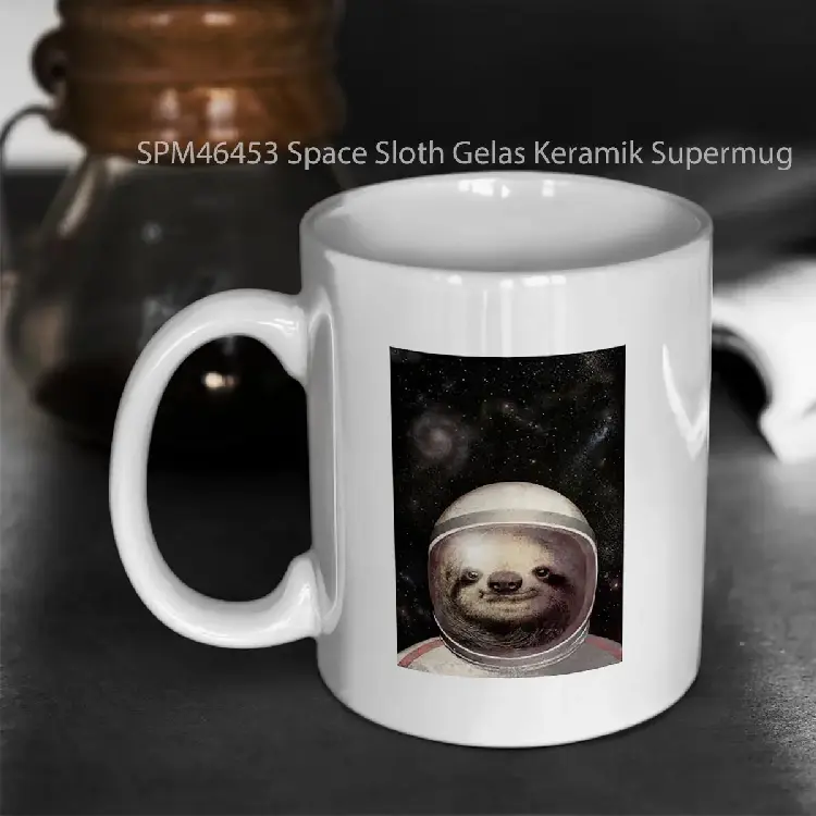 SPM46453 Space Sloth Gelas Keramik Supermug