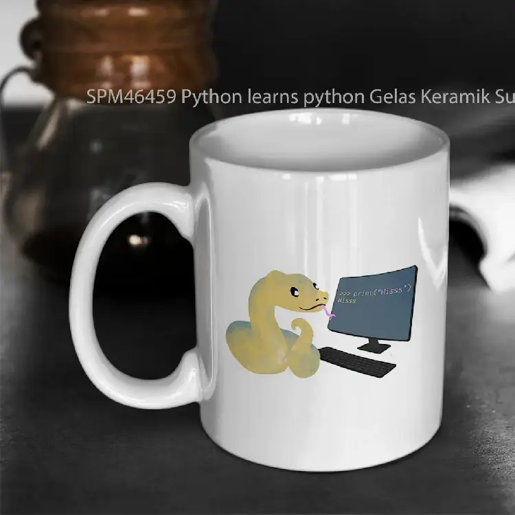 SPM46459 Python learns python Gelas Keramik Supermug