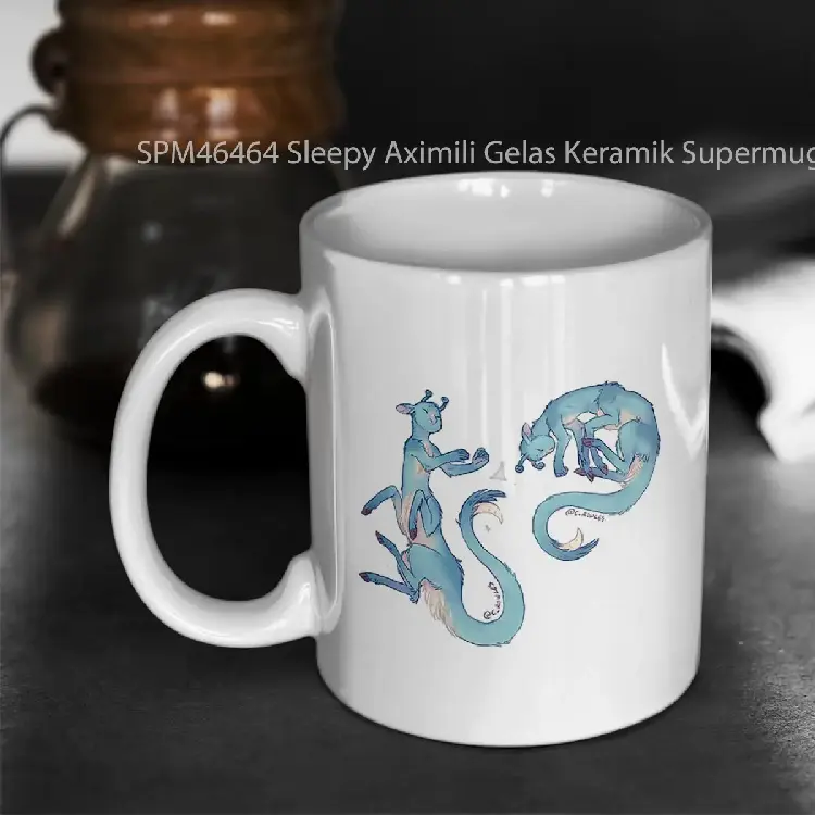 SPM46464 Sleepy Aximili Gelas Keramik Supermug
