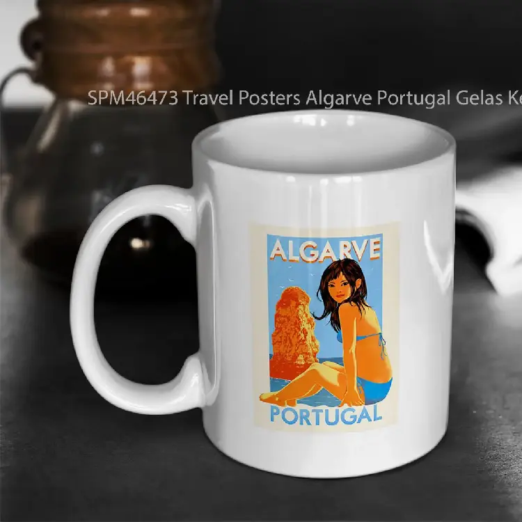 SPM46473 Travel Posters Algarve Portugal Gelas Keramik Supermug