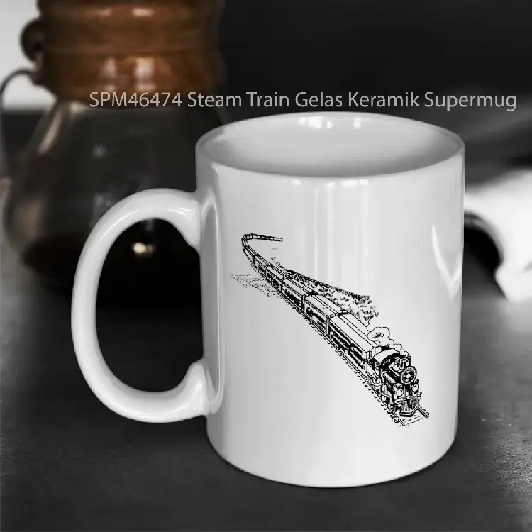 SPM46474 Steam Train Gelas Keramik Supermug