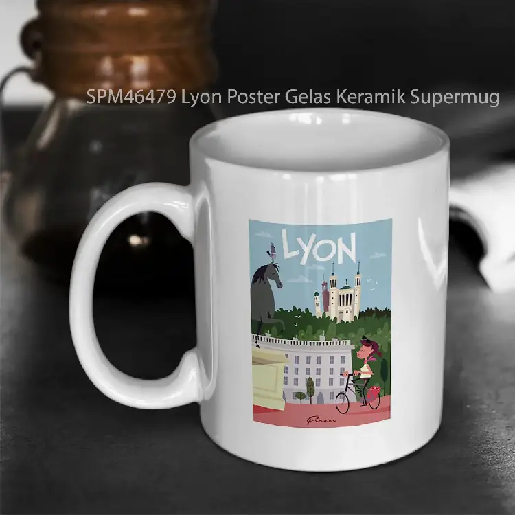 SPM46479 Lyon Poster Gelas Keramik Supermug