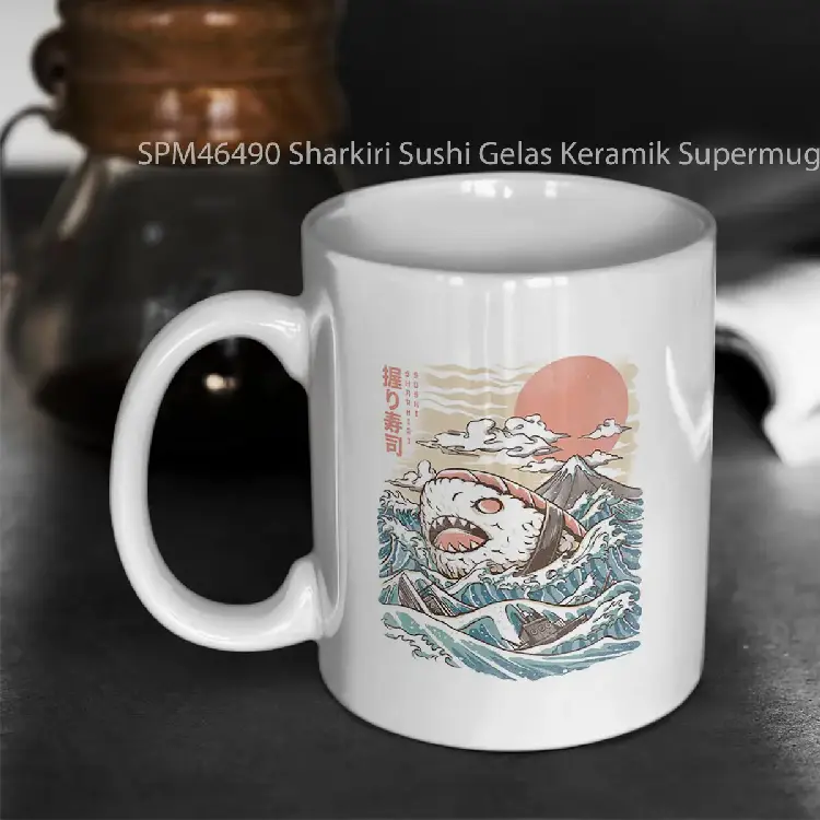 SPM46490 Sharkiri Sushi Gelas Keramik Supermug