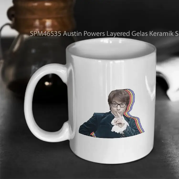 SPM46535 Austin Powers Layered Gelas Keramik Supermug