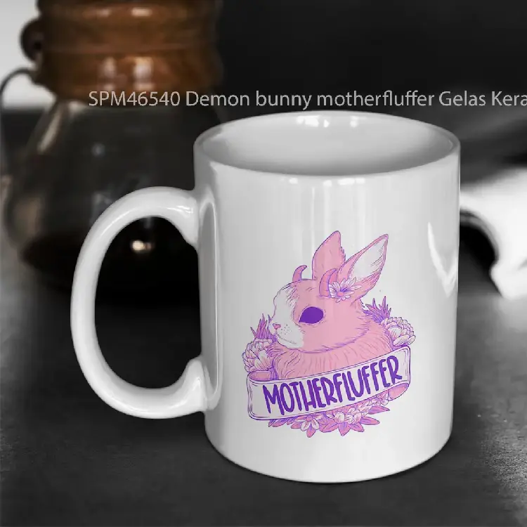 SPM46540 Demon bunny motherfluffer Gelas Keramik Supermug