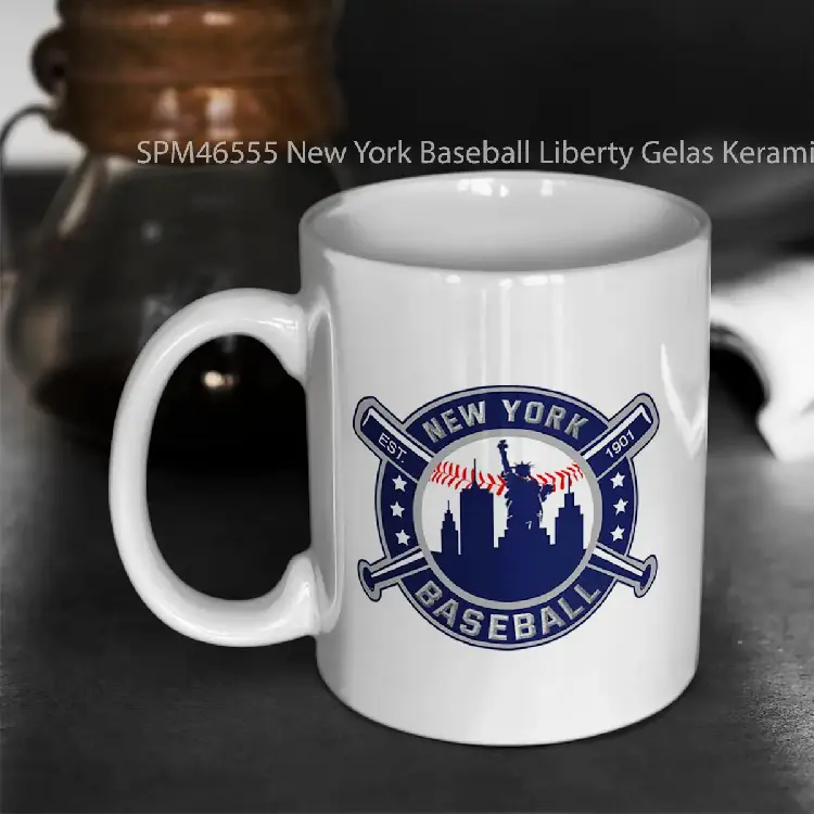 SPM46555 New York Baseball Liberty Gelas Keramik Supermug