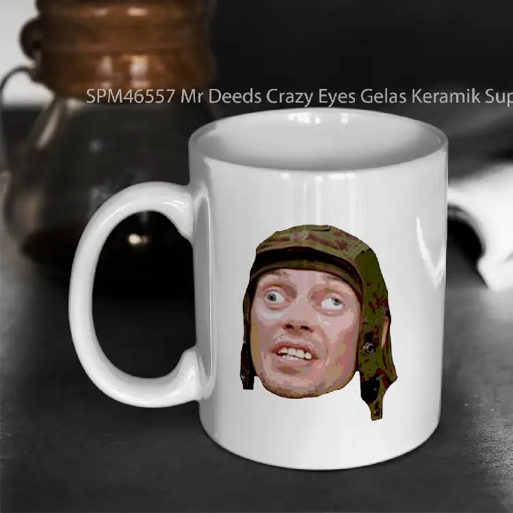 SPM46557 Mr Deeds Crazy Eyes Gelas Keramik Supermug