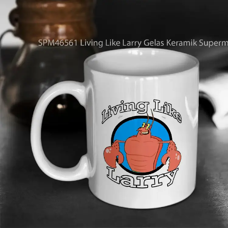 SPM46561 Living Like Larry Gelas Keramik Supermug