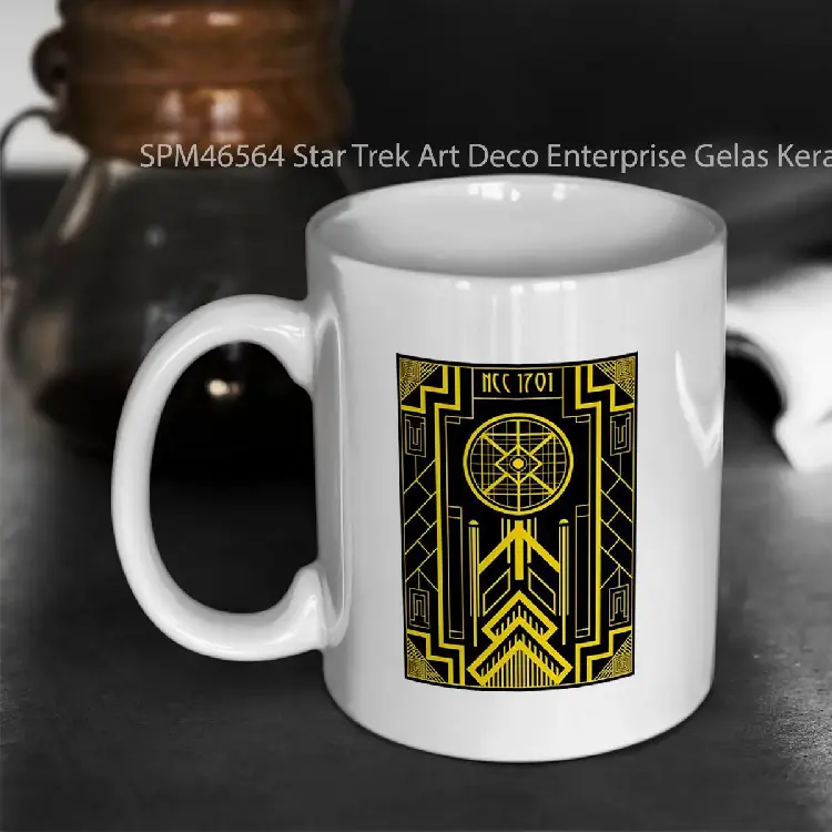 SPM46564 Star Trek Art Deco Enterprise Gelas Keramik Supermug