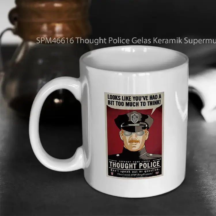 SPM46616 Thought Police Gelas Keramik Supermug