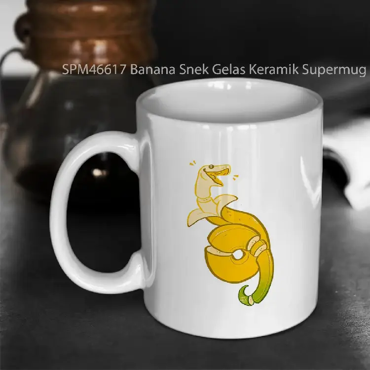 SPM46617 Banana Snek Gelas Keramik Supermug