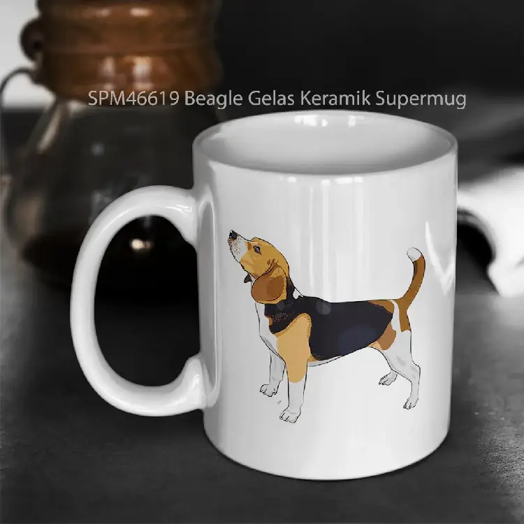 SPM46619 Beagle Gelas Keramik Supermug