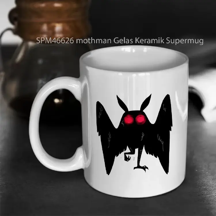 SPM46626 mothman Gelas Keramik Supermug