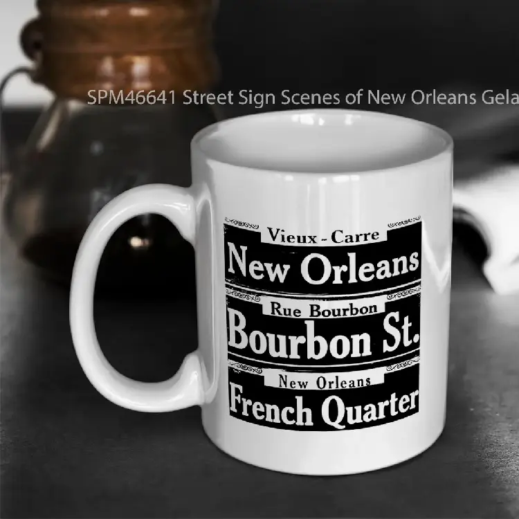 SPM46641 Street Sign Scenes of New Orleans Gelas Keramik Supermug