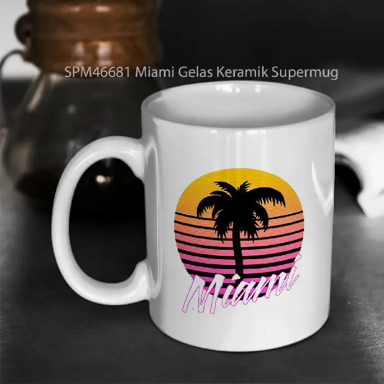 SPM46681 Miami Gelas Keramik Supermug