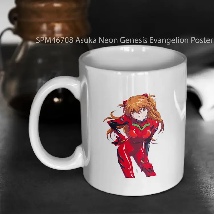 SPM46708 Asuka Neon Genesis Evangelion Poster Case More Gelas Keramik Supermug