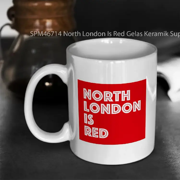 SPM46714 North London Is Red Gelas Keramik Supermug