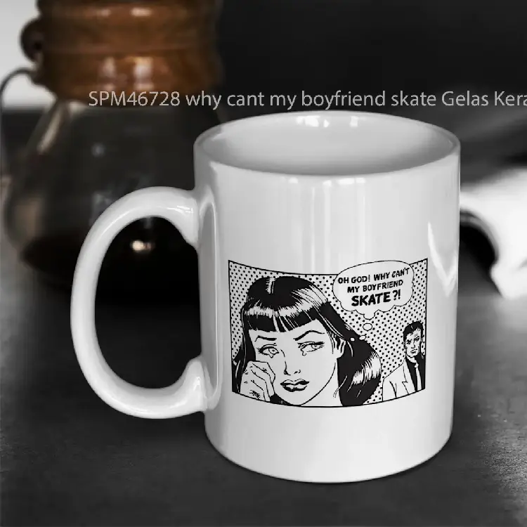 SPM46728 why cant my boyfriend skate Gelas Keramik Supermug