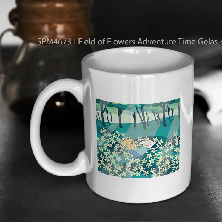 SPM46731 Field of Flowers Adventure Time Gelas Keramik Supermug